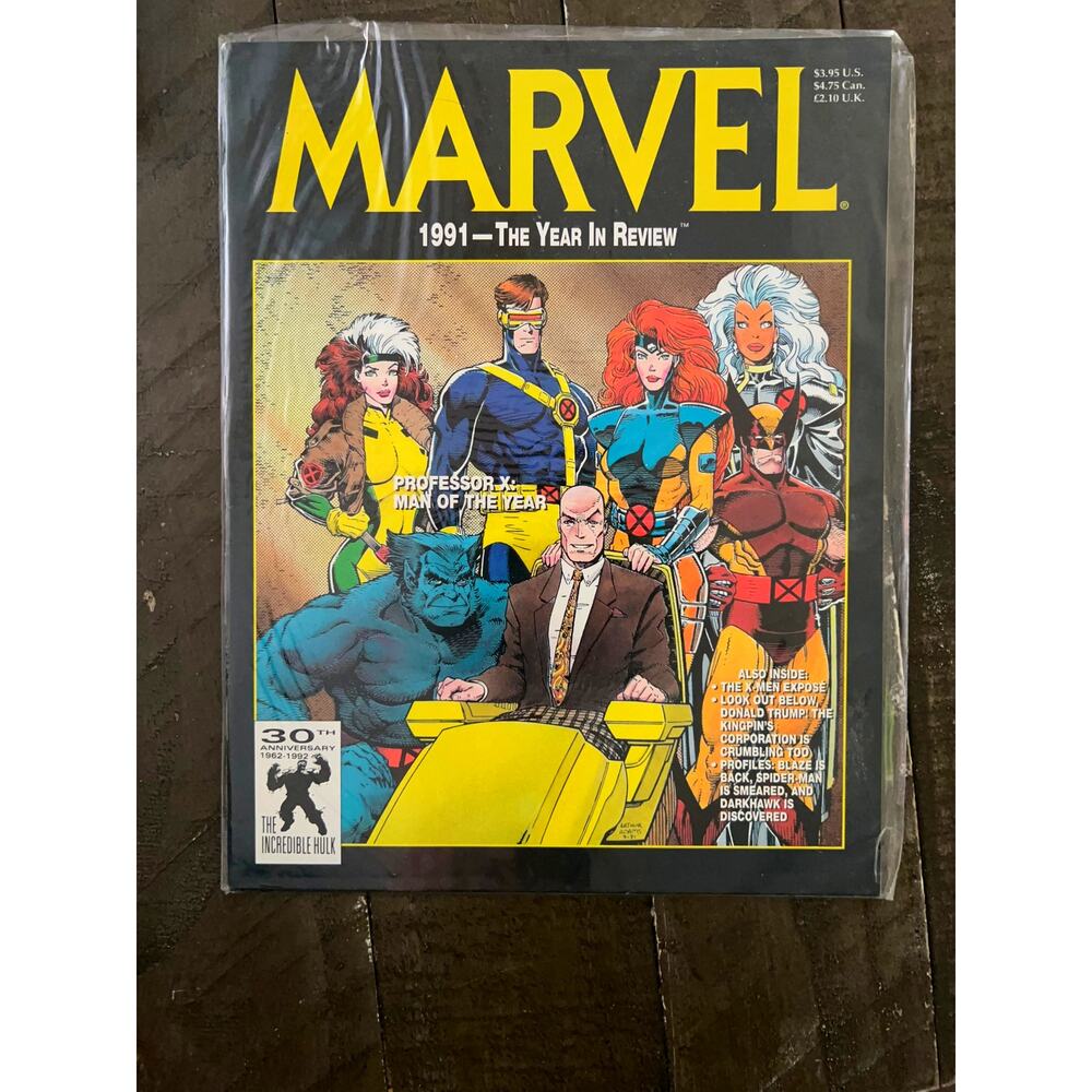 VINTAGE 1991 Marvel "MARVEL 1991 THE YEAR IN REVIEW" - M - Never Opened!